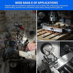 20W WangJiaTai Magnetic Work Light, LED Machine Light with 20 in Flexible Gooseneck and Magnetic Base, Magnetic Shop Lamp, Lathe Light, for Work Bench, Sewing Machine, Grill, Industrial Lighting,Black