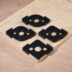 Pack of 4 Radius Jig Router Templates Corner Radius Routing Templates,Routing Rounded Corners Router Bit Templates for Woodworking Routing (8 Different Radius Set)