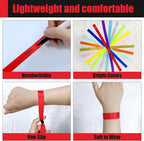 100 Pcs Cloth Event Wristband, Disposable Wristbands for Events, Colored Wristbands Events,for Lightweight Concert,Club Entrance Wrist Strap Party Wristband Event (Color : Red)