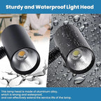 14W Magnetic Work Light, Magnetic Base LED Shop Lamp, Magnetic Task Lights for Lathe,Wood Lathe Tools,Drill Press,Bandsaw,Bench Grinder,Work Bench,Industrial Lighting