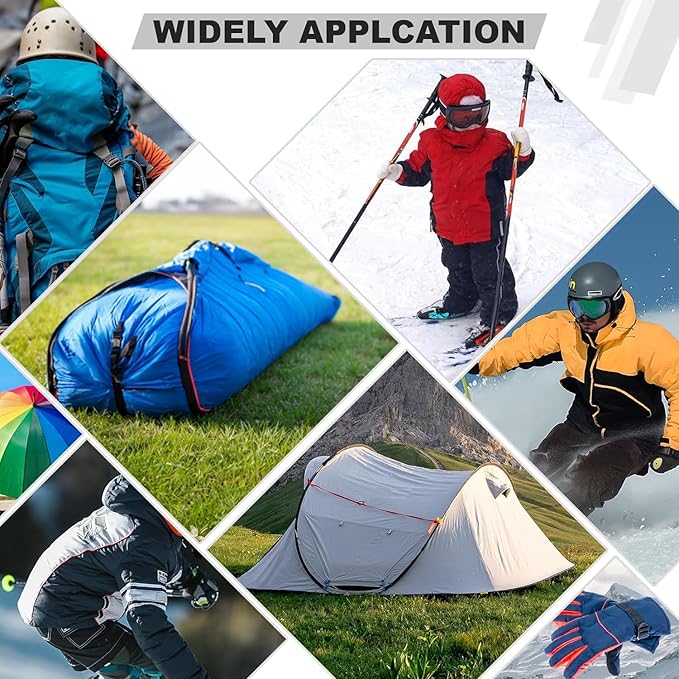 OAZ 8 Pieces 7.87 x 5.9 inch Nylon Repair Patches Nylon Fabric Patch Self-Adhesive Nylon Repair Tape Waterproof Lightweight Outdoor Gear Repair Patch Kit for Down Jacket Clothing Tent Bag