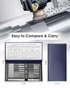 30 Specimens Surface Roughness Standards Set, Surface Finish Comparator Set with Ra0.05-12.5mm Microfinish, for Lathe Manufacturing Machinery Teaching