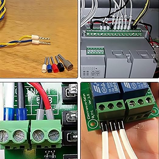 XHF 1000 PCS AWG 20/0.75mm² Wire Ferrules Insulated Copper Crimp Connectors, Crimp Pin Cord End Terminals Red