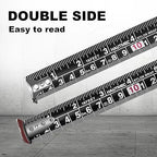 HAUTMEC Tape Measure 5m/16ft Auto-Lock with Dual Metric & Imperial Scale, Easy to Read Nylon Coated Measuring Tape for Construction, Carpentry, Contractors, Engineers, DIY, HT0100-2PC