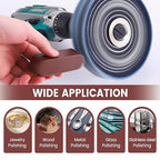8PCS 6 Inch Buffing & Polishing Wheel Kit for Bench Grinder, 1/2" Arbor Hole, Denim/Yellow/White/Flannel Polishing Wheels with 4 Buffing Compound Set,Polishing Rouge Bars