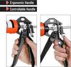 Bates- Caulking Gun, 12:1 Thrust Ratio, Black & Orange, Caulking Tool Gun, Caulk Gun No Drip, Hand Caulking Guns, Silicone Gun, Caulking Gun Tool, No Drip Caulk Gun, Caulk Guns, Caulking Gun Dripless