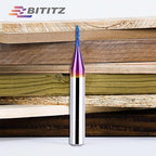 Upcut Spiral Router Bit 1/4 Inch Shank 1/16 Inch Cutting Diameter 1/4 inch Cutting Length with Extra Long Life Coating CNC Router Bits End Mill for Wood Cutting, Slot Mortise, Engraving