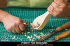 BeaverCraft Spoon Carving Blank BB1 Unfinished Wood for Whittling Tools, Spoon Carving Kit - Wood Carving Blocks Basswood for Crafts