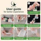 Personal Rinse Free Bath Sponge Kits (Pre-Soaked Shower Glove & 2 XL Towels) -3-Pack - Body Wash for Camping - Rinse-Free Bath Sponges - Water is Not Included