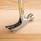 ESTWING Hammer - 12 oz Straight Rip Claw with Smooth Face & Genuine Leather Grip - E12S