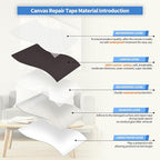 KING MOUNTAIN Canvas Repair Tape,Outdoor Gear Patch, 4×63 Inches,Waterproof,Self-Adhesive for Repairing Boat Covers,Sun Shades,Sofas,Tents,Lounge Chairs,Awnings (Coffee)