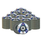 Sali 100 Pack Flap Disc 120 Grit 4.5" x 7/8-Inch Sanding Disc Bevel Type #29 Premium and Industrial Grade Angle Grinder Grinding Wheel High Performance Edge Grinding