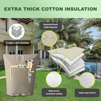 The Original Winter Pipe Insulation Cover (5˚F) - Double-Wall Cotton (UV-Coated) Insulated Backflow Preventer Freeze Protection, Pump Cover, Sprinkler/Well Head Cover for Outside - (24" W X 36" H)