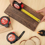 Tape Measure 25 ft, 5 Pack Bulk Easy Read Measurement Tape, Self-Locking Measuring Tape Retractable 1-Inch Wide x 25 ft