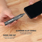 WORKPRO 24 in 1 Multi Bit Mini Screwdriver Set Magnetic, Manual Pen Screwdrivers, Tough S2 Steel Small Screwdriver Bits for Eyeglass, Watch, Laptop, Phone, Jewelry and Electronic, Grey