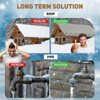 HEATIT JHSF1 Self Regulating Pre-Assembled Heating Cable 24-feet 120V Roof deicing and Pipe freeze Protection