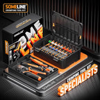 SOMELINE Ferrule Hexagonal Crimping Tool Kit, 36 Sizes Ferrules, AWG 24-8 Ferrule Crimper, with Hexagonal Crimper and Automatic Wire Stripper, Ferrule Terminal Assortment Kit (Stackable Tool Box)
