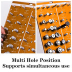 54 Nut Thread Gauges Checker Standard and Metric Checker Used A Standard Gauge to Set Pitch and Thread for The Chaser Thread Gauge with 22 Standard and 24 Metric Bolt and 8 Drill Bit Gauge