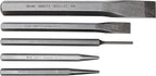 Mayhew Tools 90402 Punch and Chisel Set, Blast Finish, 5-Piece