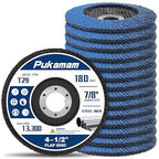 14 Pack of Flap Discs 4 1/2 for Angle Grinder Grit 180 Type 29 Zirconia Grinding Wheel for Wood Metal Sanding