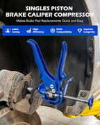 Orion Motor Tech Speedy Brake Caliper Compression Tool, Heavy Duty Caliper Piston Compressor Tool for Brake Pad Replacement, Disc Brake Caliper Tool for Single Piston Dual Piston on Most Cars & Trucks