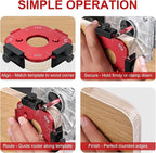 Aluminum Router Bit Corner Radius Template Jig Set - Precise Woodworking Tool for Creating Radius Edges - Easy-to-Use & Durable Templates for DIY Projects