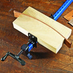 Sure-Foot 24” Bar Clamps for Woodworking – Heavy Duty Clamps w/Built-In Clamp Hook Locks to 3/4” Boards - Lightweight Aluminum Bar Clamp - Carpentry Tools And Accessories w/Stable Grip & Wide Foot