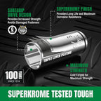 SK 1/4" Drive Socket Set with 216-P Quick-Release Ratchet, 50-Piece, SAE & Metric, SuperKrome Finish, Premium CR-V Construction, with Storage Suitcase