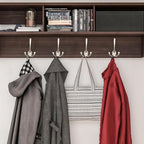 IBosins 14 Pack Big Triple Coat Hooks Wall Mounted with 28 Screws, Matte Nickel Retro Three Prongs Wall Hooks Utility Rustic Hooks for Coat, Bag, Towel, Hat