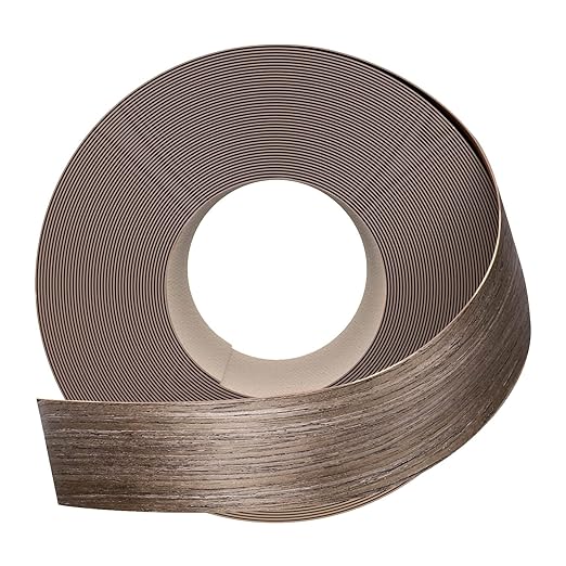 GSCIT Club Walnut Edge Banding, 2 inch x 250ft roll of Veneer Edge Banding - Pre-glued Flexible, Real Wood Tape for Cabinet Repair & Furniture Restoration