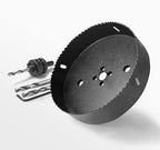 5-3/4 Inch Hole Saw with 1/2" Hex Shank Quick Change Arbor, JTemgle Bi-Metal Hole Saw Heavy Duty Hole Cutting Tool for Cornhole Boards, Recessed Lights, Wood, Plastic, Drywall & Soft Metal