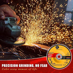 4-1/2 inch Grinding Wheels for General Purpose Metal & Stainless Steel, Aluminum Oxide Grinding Disc for Angle Grinder 4.5'' x 1/4'' x 7/8'' (25 Pack)
