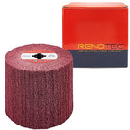 120x100mm Non-Woven Abrasive Flap Wire Drawing Polishing Burnishing Wheel for The Surface Treatment of Metal Products (320 GRIT)
