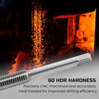 40pcs Metric Tap and Die Set, Metric Standard Rethreading Tool Kit, Coarse and Fine Threads for Cutting External and Internal Threads, Essential Repair Tool Kit with Thread Wrench