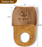 RingSun Thumb Guard Wood Carving Tools, Leather Finger Protector, Handmade Carpenter Working Carving Kit Accessories