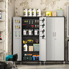 Metal Garage Storage Cabinet with Wheels,Locking Rolling Tool Cabinet with Drawers and Shelves for Home, Office, Garage & Workshop