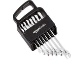 Amazon Basics Ratcheting Combination Wrench Set - Metric, 7-Piece
