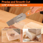 JORGENSEN Japanese Flush Cut Saw, 5 Inch Beech Handle Pull Saw, SK5 Flexible Double Edge Blade, 18/25 TPI Japanese Handsaw for Hardwood & Softwood Woodworking, Cutting, Trim Flush