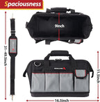 IRONLAND Tool Bag Organizer 16.5 Inch for men, Waterproof Heavy Duty ToolBag Organizer Storage, Tool box Organization, Soft Handle Large Zipper Carrying Toolbox, Dad Men Mechanic Birthday Gift