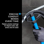 IDEAL Electrical 74-028 Ductile Iron Bender Conduit Metal Pipe Bender w/handle for 1 in. EMT Pipes, Benders