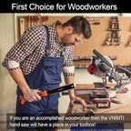 Hand Saw for Wood Cutting, 16 Inch Folding Hand Saw with SK5 Double Edged Blade, Orange