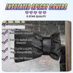 Outdoor Faucet Cover for Winter - Pro 7.1"W x 9.8"H - 4 PACK Outdoor Water Faucet Cover Socks for Winter Freeze Protection Pipe Insulation Reusable Waterproof Insulated Spigot backflow Cover - Black