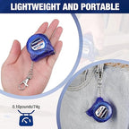 WORKPRO Keychain Tape Measure Set, 3 Pcs Inch/Metric Scale Easy Reading Mini Tape Measurement, 6FT Retractable Pocket Size Small Tape Measure for Engineer, Lightweight, ABS Protective Casing
