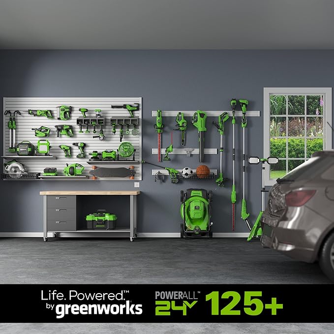 Greenworks 24V Orbital Sander Kit, 5" Random Sander Variable Speed, Tool Only