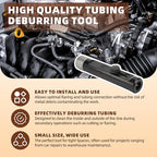 Brake Line Deburring Tool,Rimming & Deburring Tool for 3/16" to 1/2" Brake Line Tubing Deburring Tool,Fuel and Coolant Lines Hand Tools