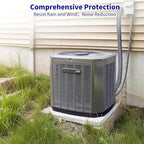 Ac Line Insulation, 78.7x11.8 inch 600D Oxford Air Conditioner Line Insulation, 3 Layer HVAC Copper Pipe Insulation Cover, AC Pipe Insulation Wrap for Outside (Light Gray)