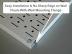 Wall Control Pegboard 32in x 16in Blue Metal Pegboard Tool Board Panel