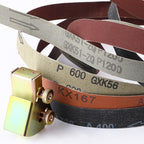 Feekoon Assorted 12 Pack of 1x30 Sanding Belts, with Adjustable Knife Sharpening Angle Guide for 1 x 30 Belt Sander, Knife Sharpening Jig Angles from 10 to 45