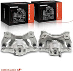 A-Premium Front Disc Brake Caliper Assembly with Bracket Compatible with Select Chrysler, Dodge and Jeep Models - 200 2011-2014, Sebring 2007-2010, Avenger 08-14, Caliber, Compass, Patriot, 2-PC Set