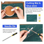 3D Printer Tools Kit, 3D Printing Accessory with 55Pcs Includes Deburring Tool, Caliper, Art Knife Set, Tube Cutter, Storage Bag Suitable for 3D Print Removing, Cleaning